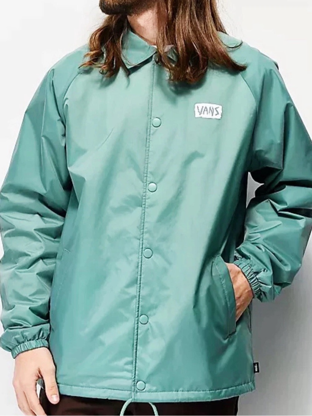Vans “Off The Wall" Green Jacket Windbreaker